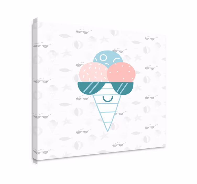 Fagylalt Élvezet vászon sport - TenStickers