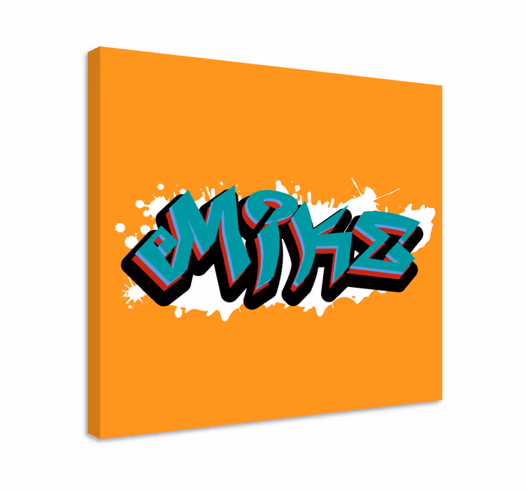 Stílusos betűművészet vászon abc és betűk - TenStickers