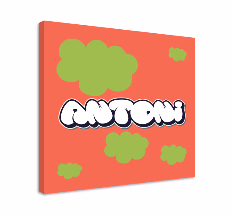 Játékos betűstílus vászon abc és betűk - TenStickers