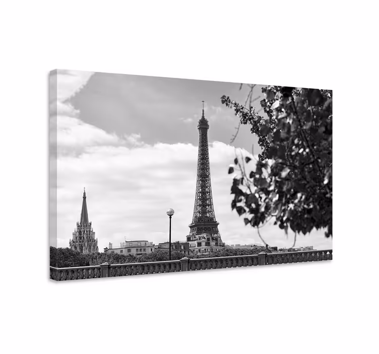 Eiffel-torony nézőpont vászon városok és országok - TenStickers
