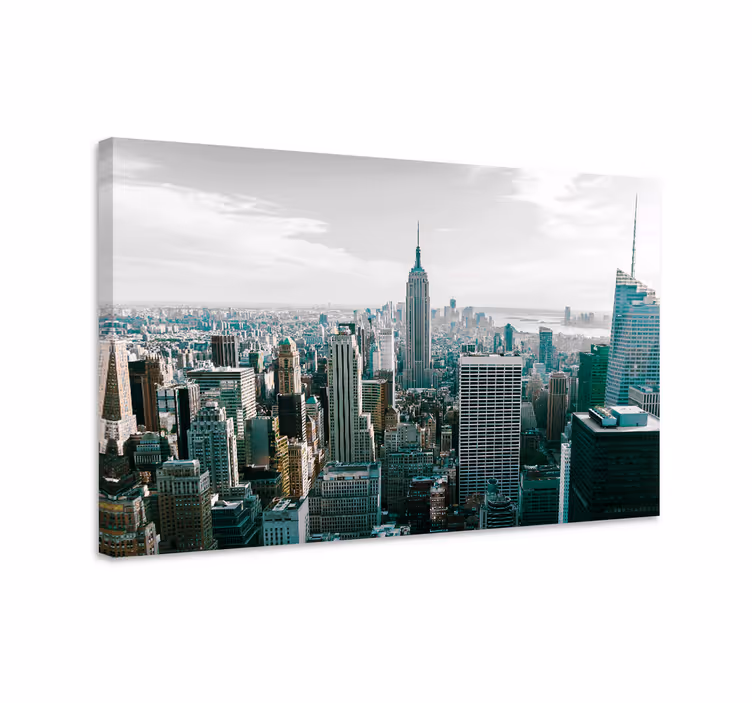 New york látképe vászon városok és országok - TenStickers