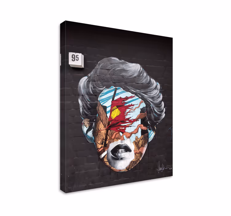 Graffiti arc téglákon vászon art nyomatok - TenStickers