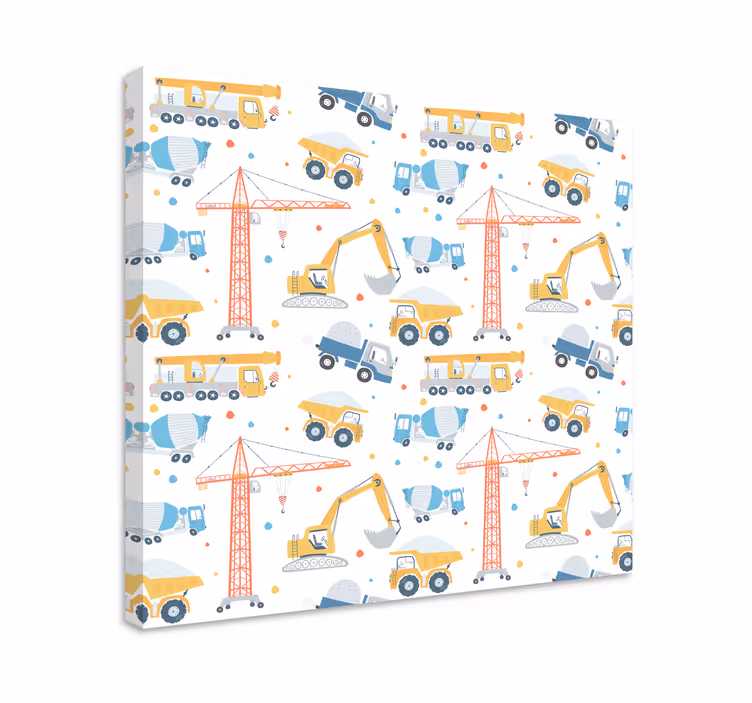 Vászon sport építőjárművek játék - TenStickers