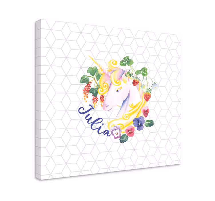 Unicorn virágkompozíció táblázatok egyszarvú - TenStickers