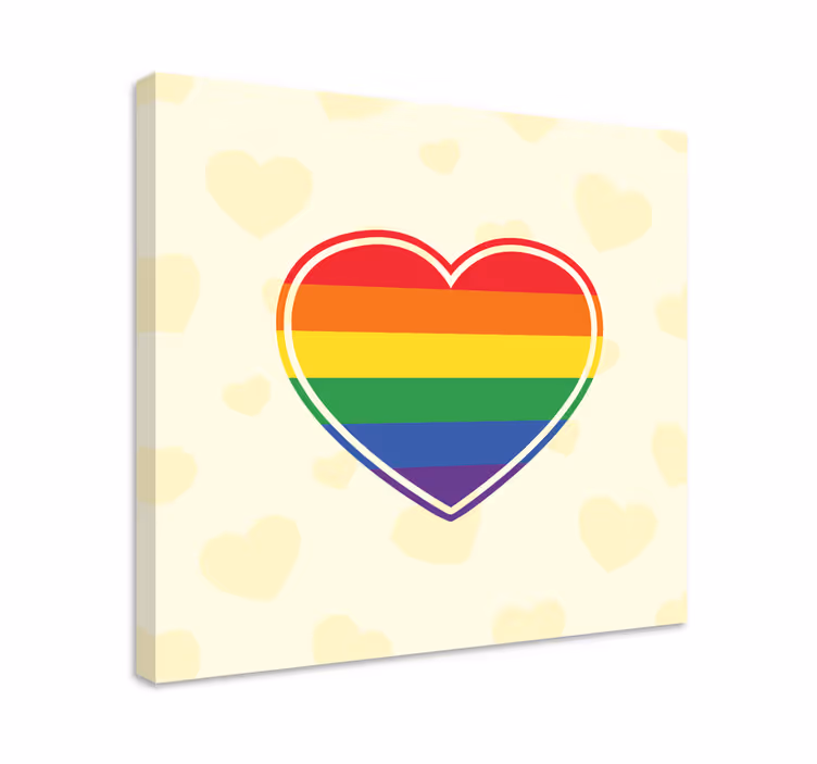 Szív szimbólum egység vászon idézetek - TenStickers