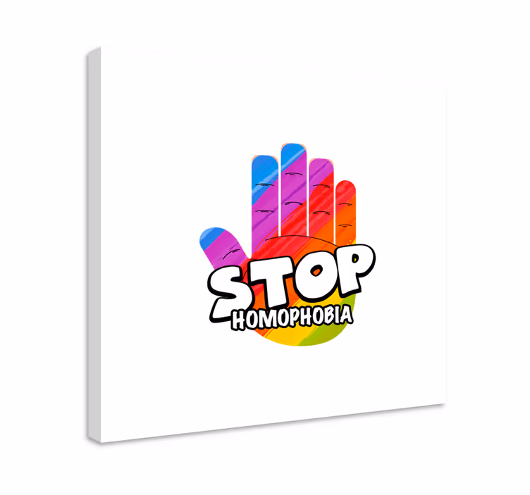 Állj meg a homofóbián vászon idézetek - TenStickers