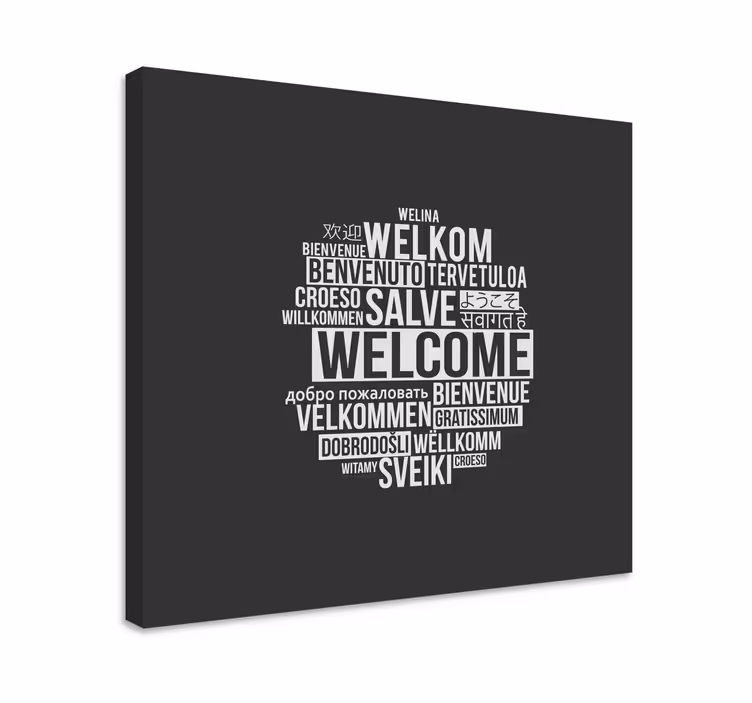 Globális Üdvözlő Üzenetek vászon idézetek - TenStickers