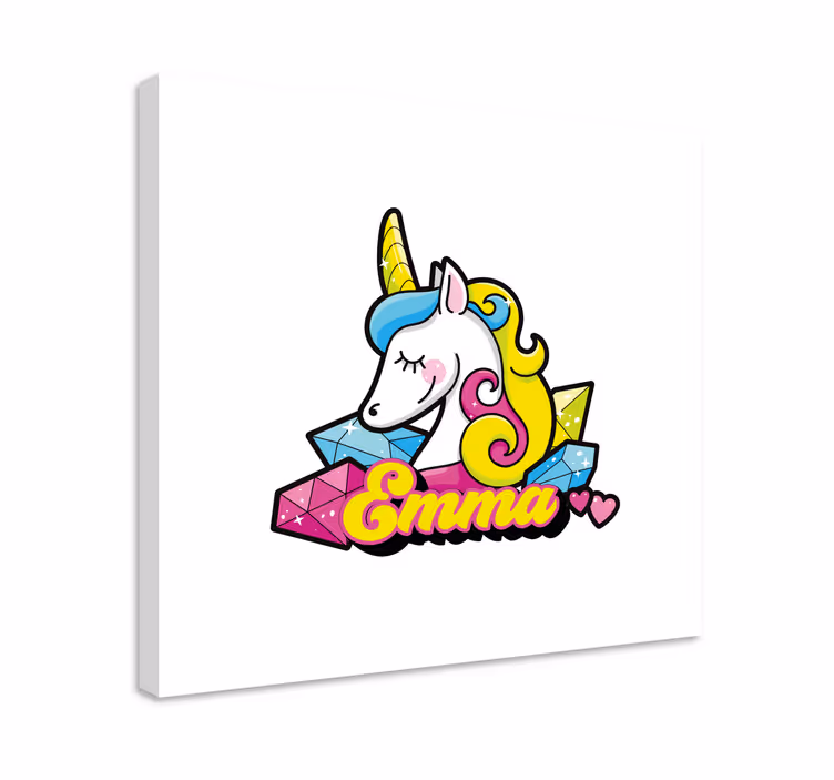Egyszarvú drágakövekkel táblázatok egyszarvú - TenStickers
