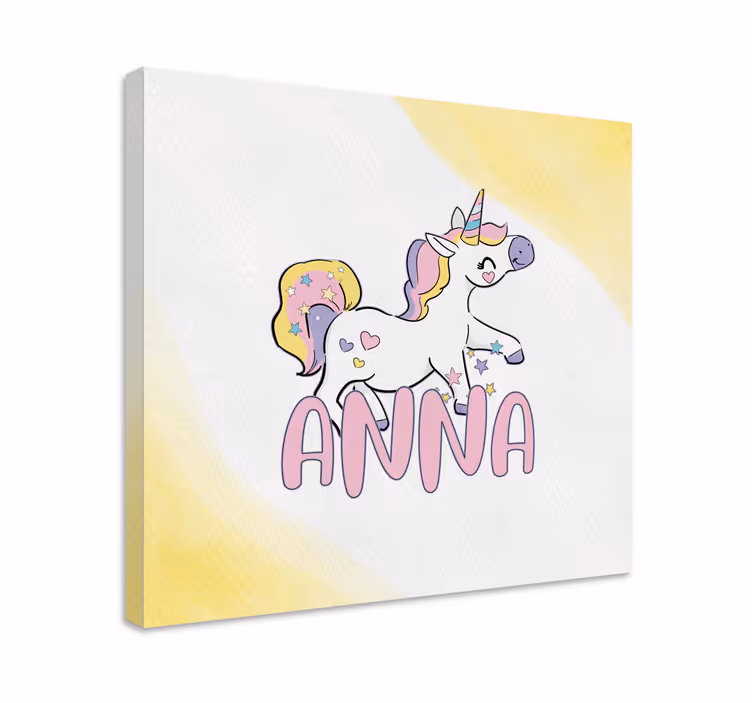 Boldog egyszarvú karakter - táblázatok egyszarvú - TenStickers