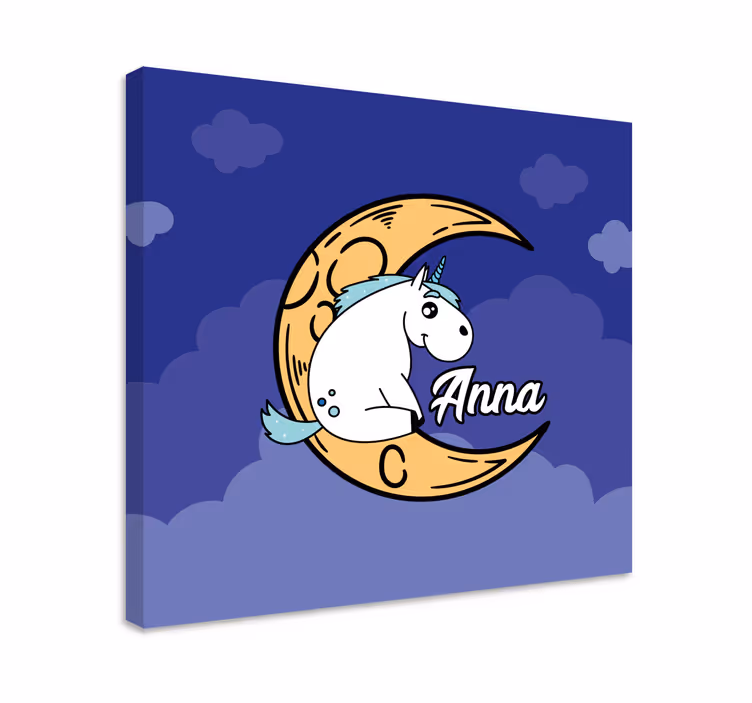 Egyszarvú holdjelenet táblázatok - TenStickers