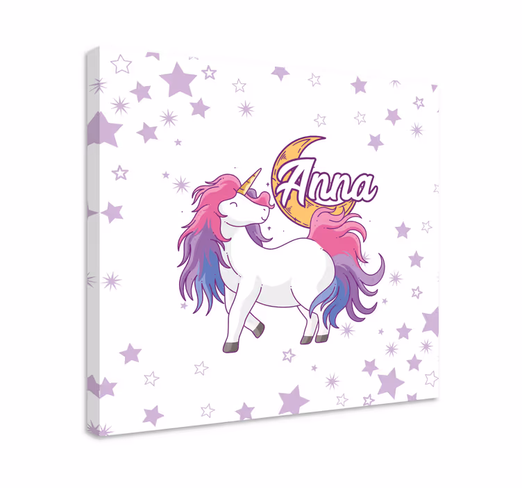 Unikornis csillagokkal táblázatok egyszarvú - TenStickers