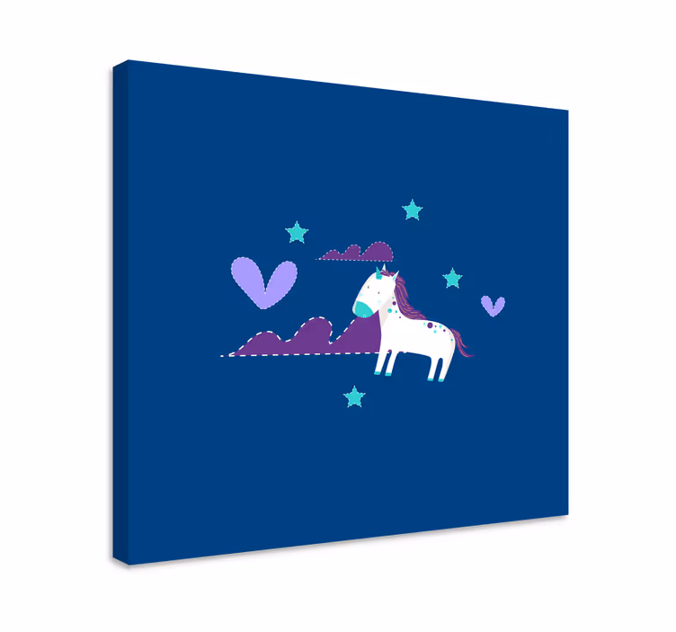 Bűbájos egyszarvú jelenet táblázatok egyszarvú - TenStickers