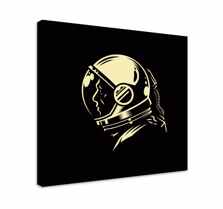 Vintage monokróm kozmonauta falnyomatok - TenStickers