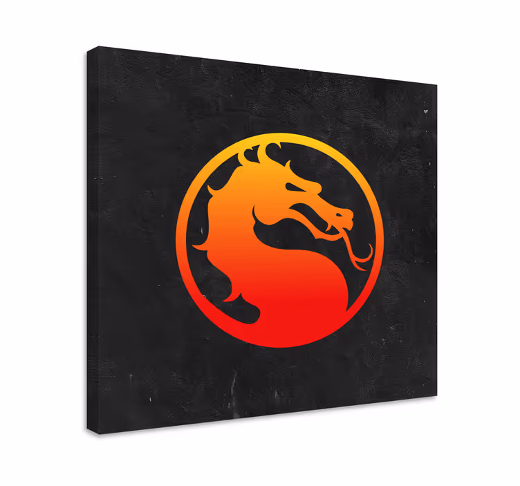 Mortal kombat dragon vászon videojátékokról - TenStickers