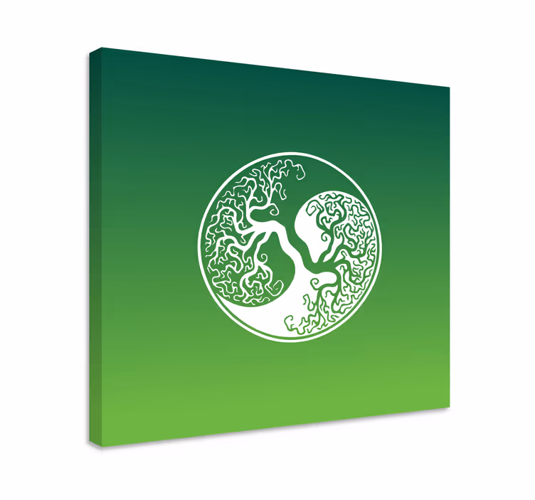Eredeti yin yang életfa favászon - TenStickers