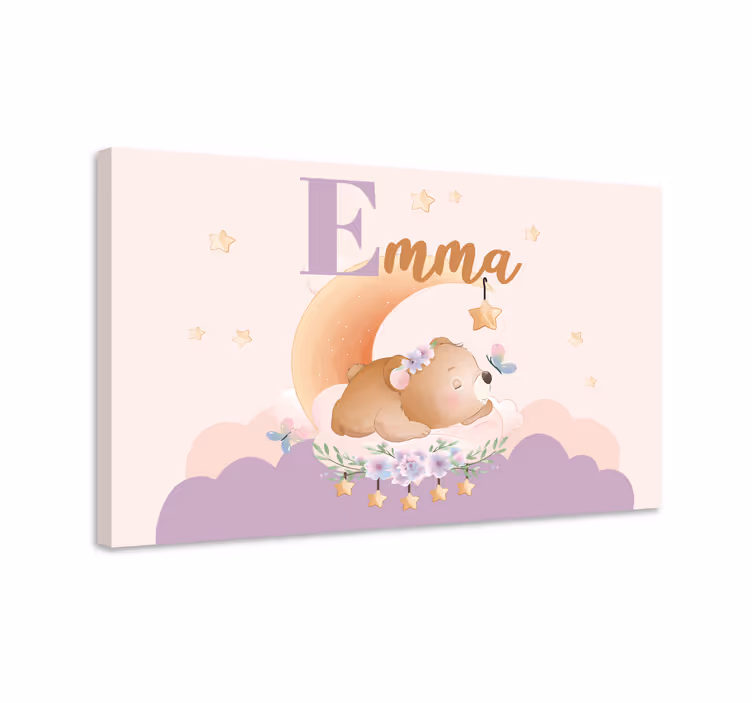 Bébi medve Álmok vászon óvoda - TenStickers