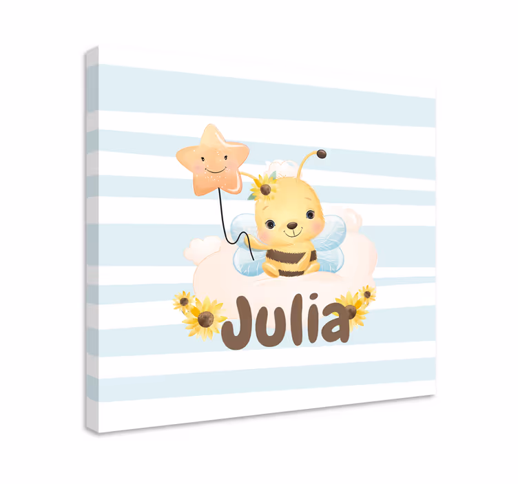 Cuki méhecske vászon Állatok - TenStickers