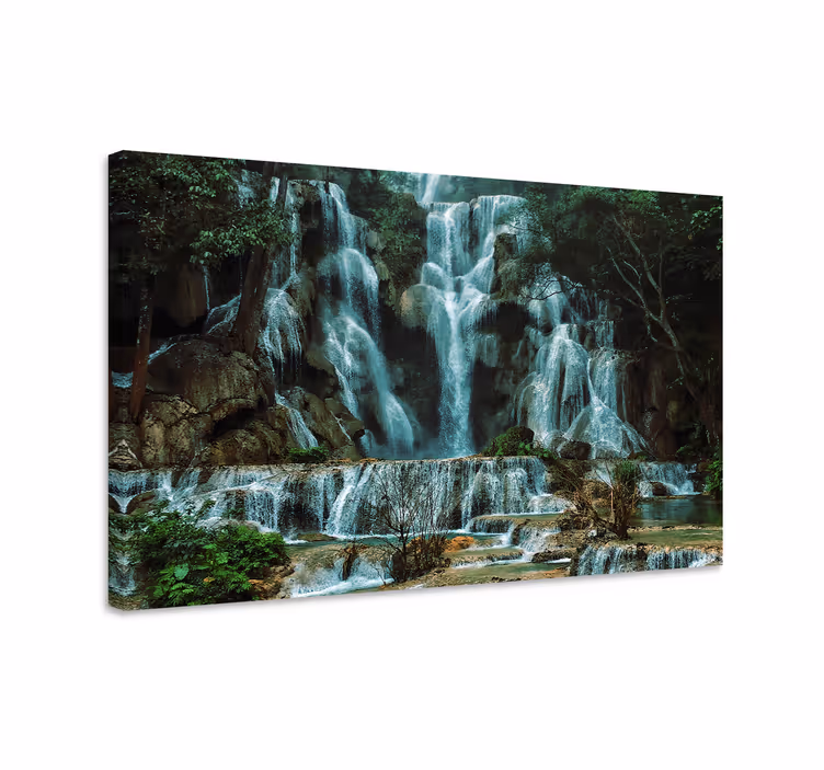 Grand waterfall flow - nagy vízesés Áramlás táblázatok tájak - TenStickers