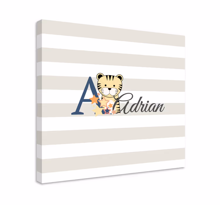 Adrian tiger karakter vászon macskák - TenStickers