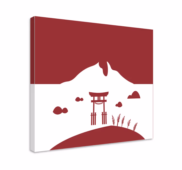 Vászon oriental japán torii kapu - TenStickers
