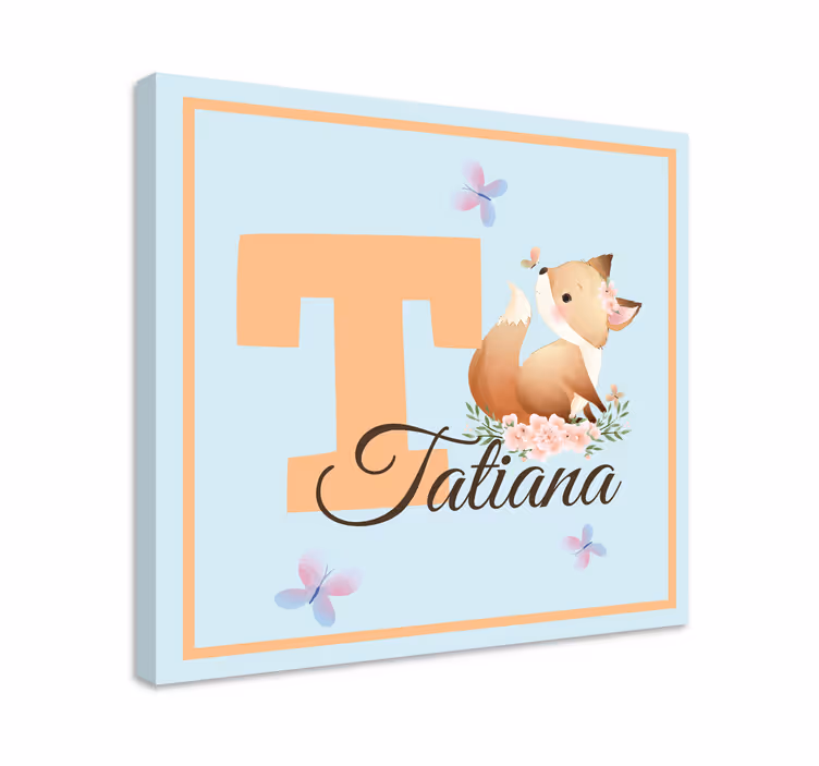 Barátságos róka vászon óvoda - TenStickers