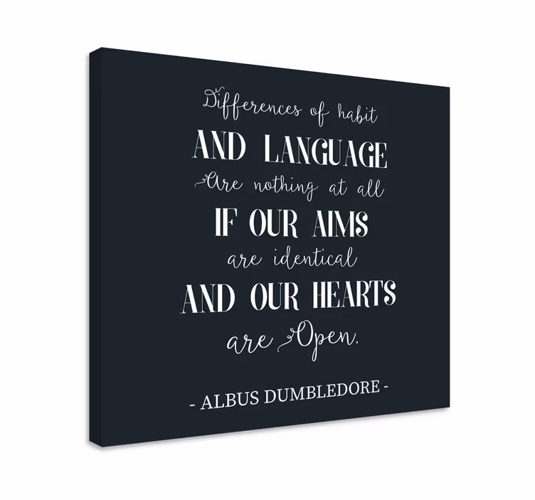 Dumbledore szerelem idézet vászon - TenStickers