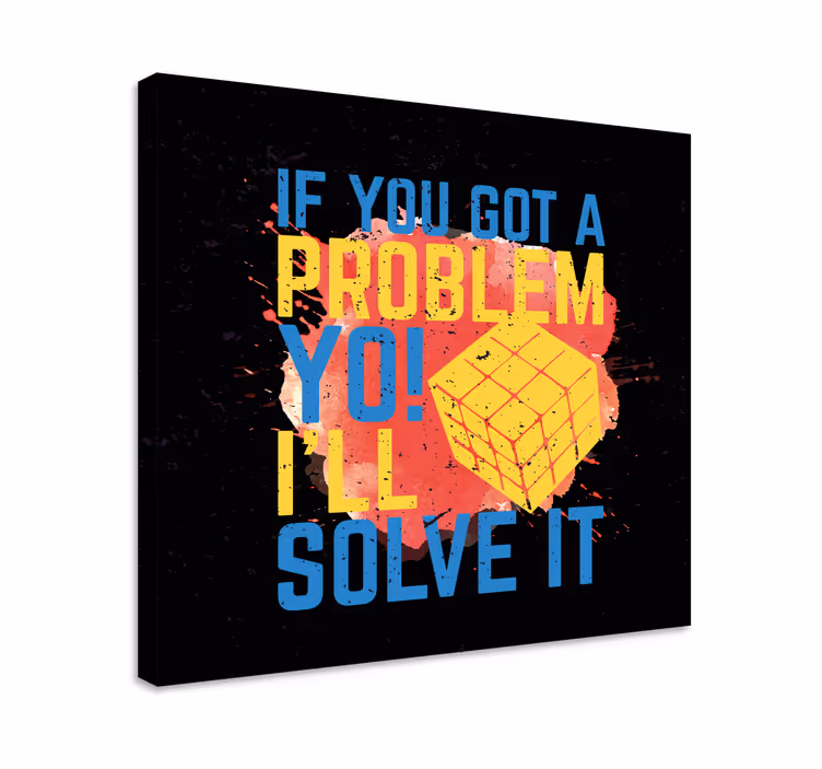 Rubik-kocka idézetek vászon idézetek - TenStickers
