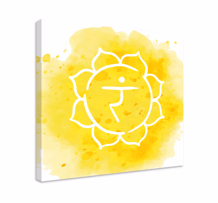 Napfonat csakra szimbólum modern vászon - TenStickers