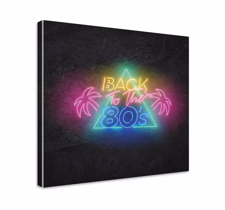 Neon retro kifejezés vászon idézetek - TenStickers