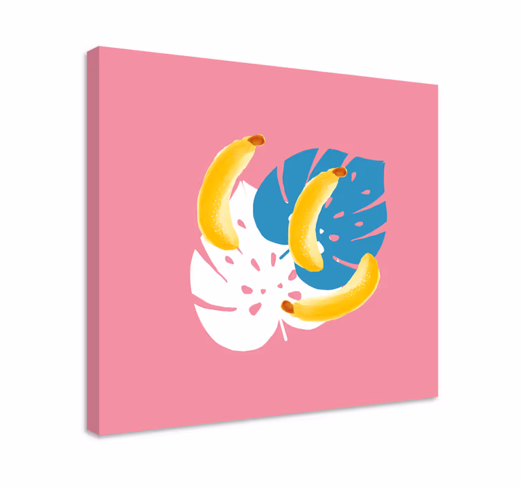 Trópusi banánok vászon gyümölcsök - TenStickers