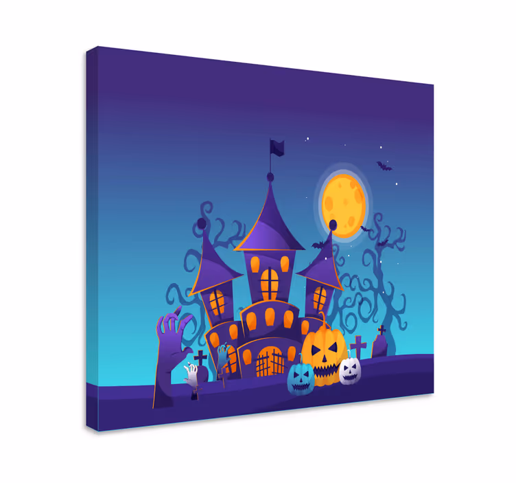 Kísérteties temető tök modern vászonnal - TenStickers