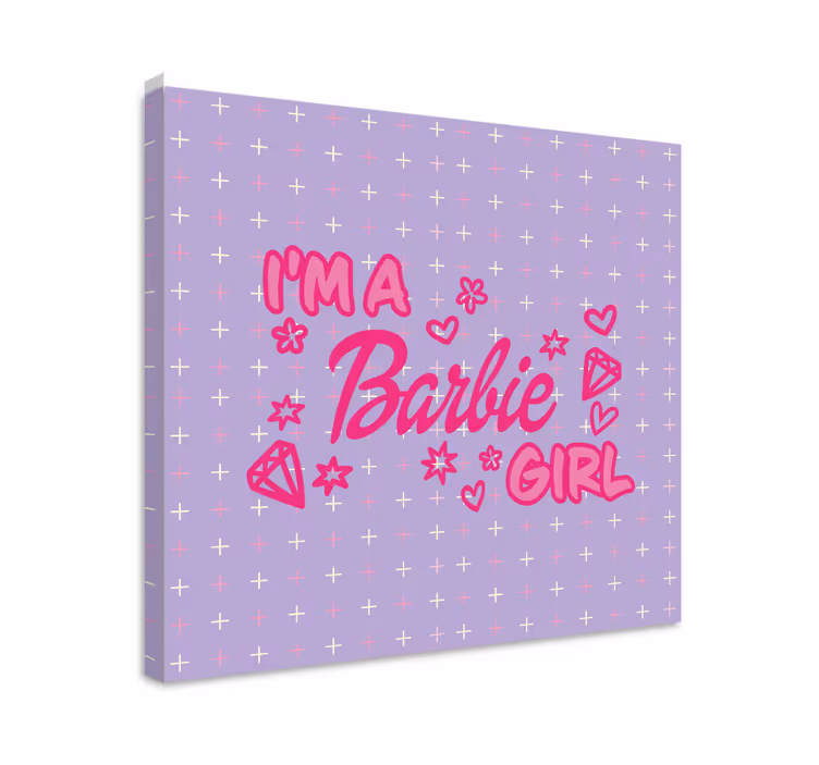 Barbie lány idézet vászon tizenéveseknek - TenStickers