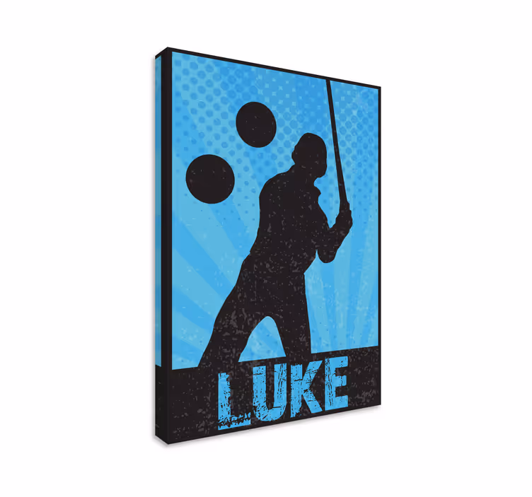 Dinamikus sportoló siluett vászon sport - TenStickers