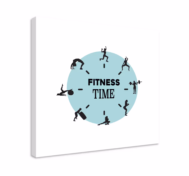 Fitness időzítő vászon sport - TenStickers