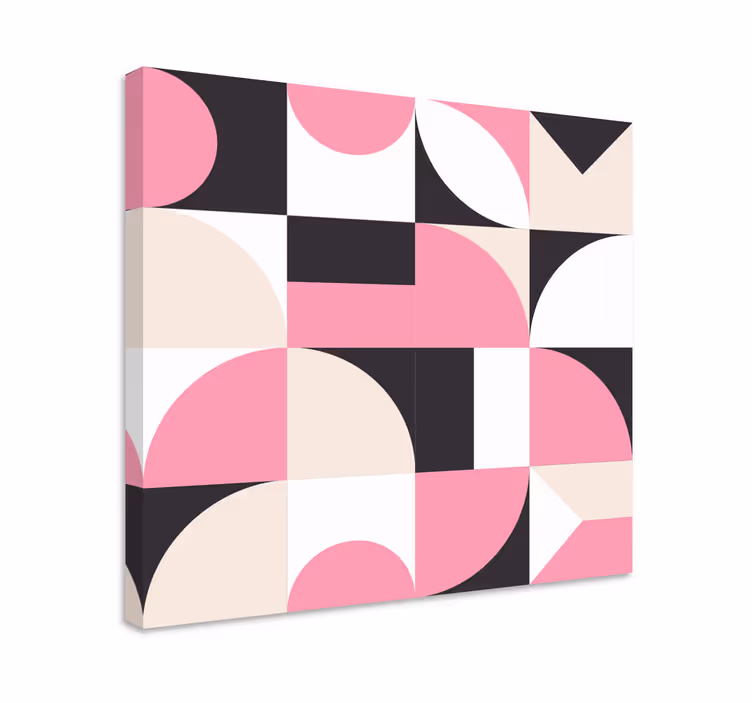 Kör alakú blokkok minta vászon geometriai - TenStickers