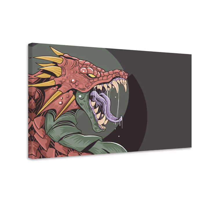 Vászon dinoszaurusz félelmetes sárkány lény - TenStickers
