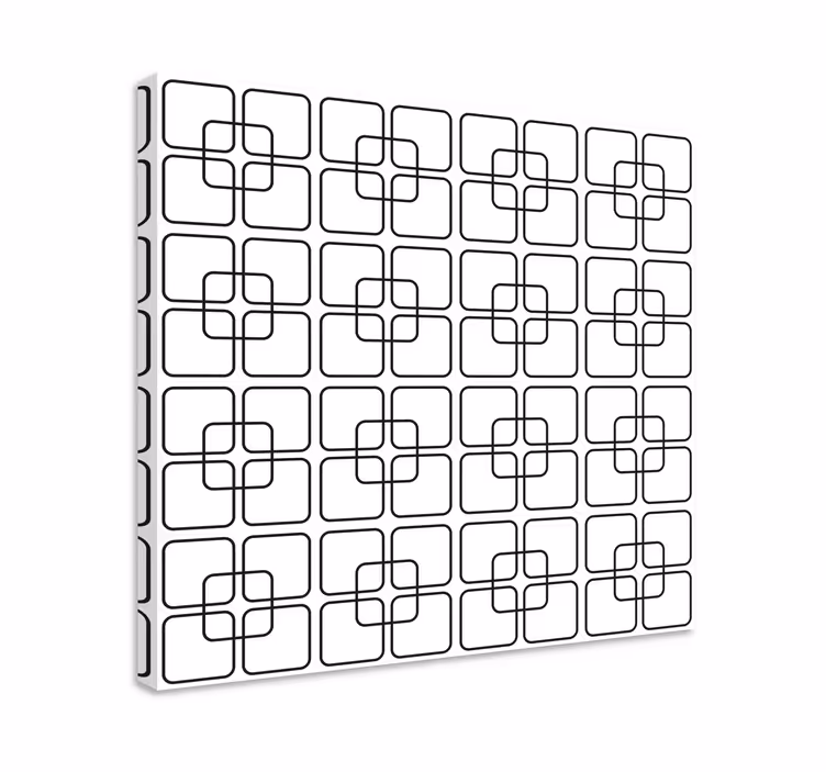 Bonyolult négyzet minta vászon geometriai - TenStickers
