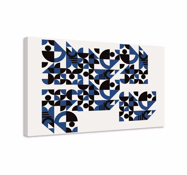 Dinamikus geometriai minták vászonra - TenStickers