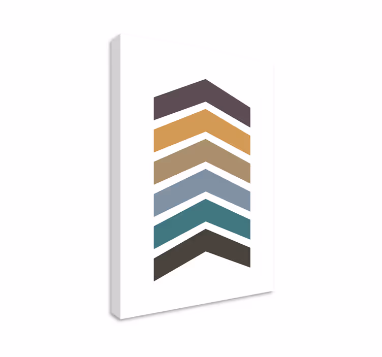 Chevron mintás tervezés vászon geometriai - TenStickers