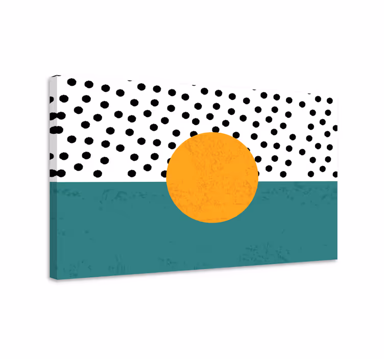 Merész geometrikus mintázat vászon geometriai - TenStickers