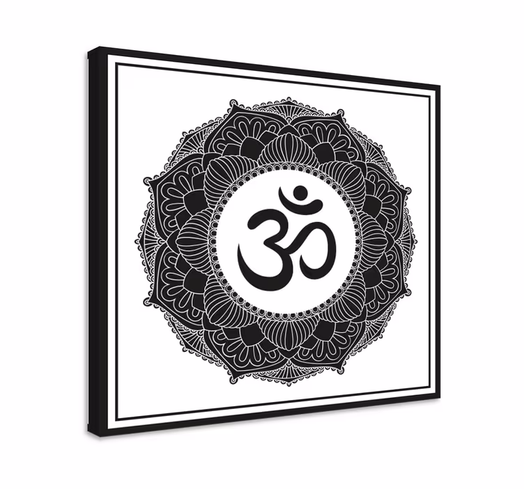 Mandala ohm szimbólum mandala vászon - TenStickers