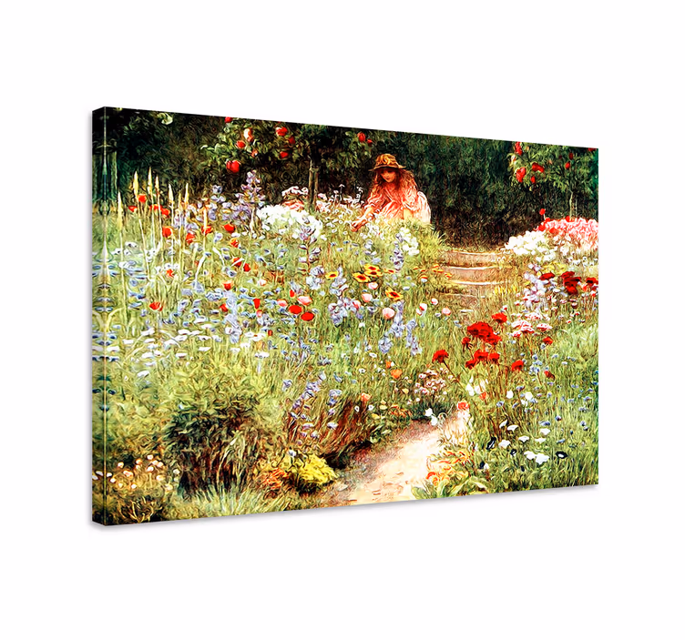 Vintage garden cottagecore stílusú vászon - TenStickers
