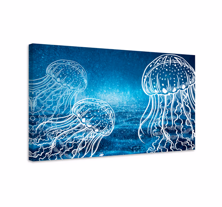 Medúza tengeri élet vászon - TenStickers