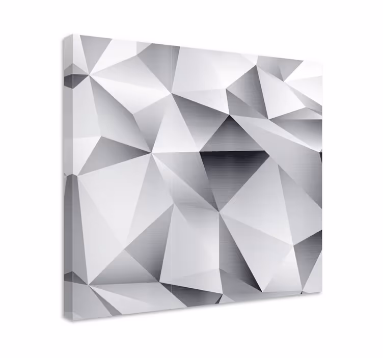 Absztrakt facettás struktúra vászon geometriai - TenStickers