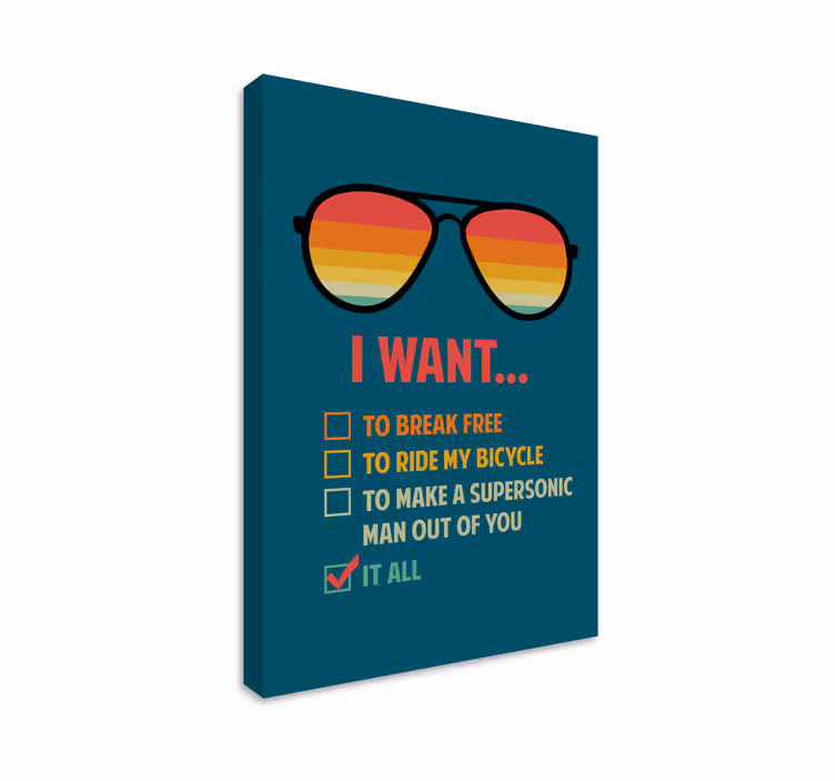 Motivációt kérek vászon idézetek - TenStickers