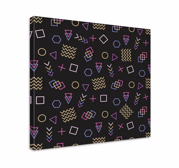 Vászon geometriai mintázat - TenStickers