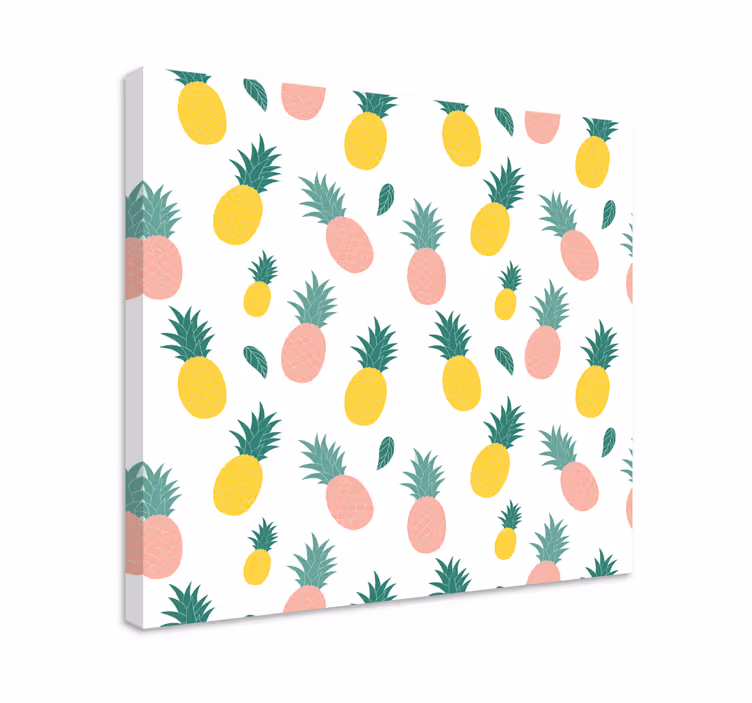 Trópusi ananász minta vászon gyümölcsök - TenStickers