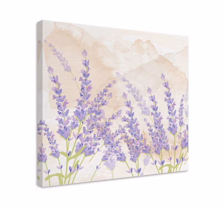 Provence-i akvarell levendula virág vászon - TenStickers