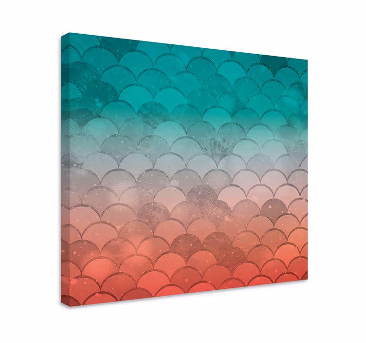 Geometriai vászon - Ívelt mintázat hullámokkal - TenStickers