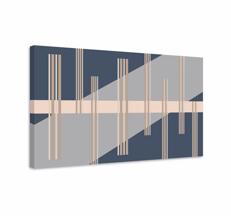 Vászon modern geometrikus vonalstruktúra - TenStickers